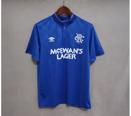 Rangers 87/90 Home Blue Soccer Jersey